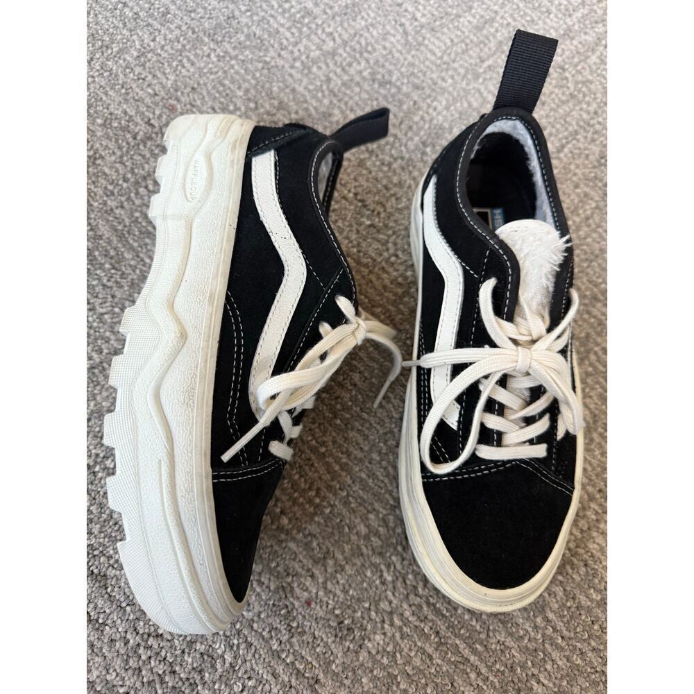 Vans Sentry Old Skool Wc - Sherpa Suede Black womens 6 Men’s 4.5